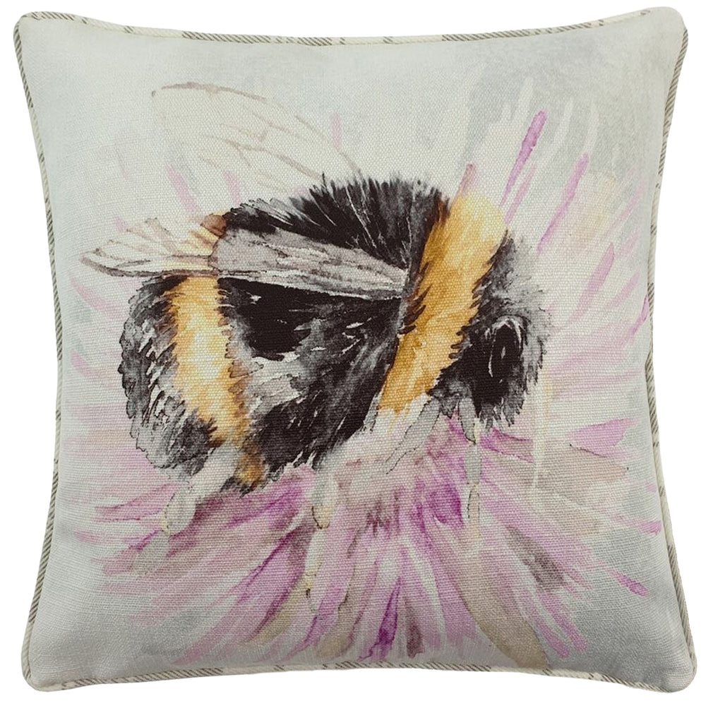 Watercolour Bee 43x43 Feather Filled Cushion
