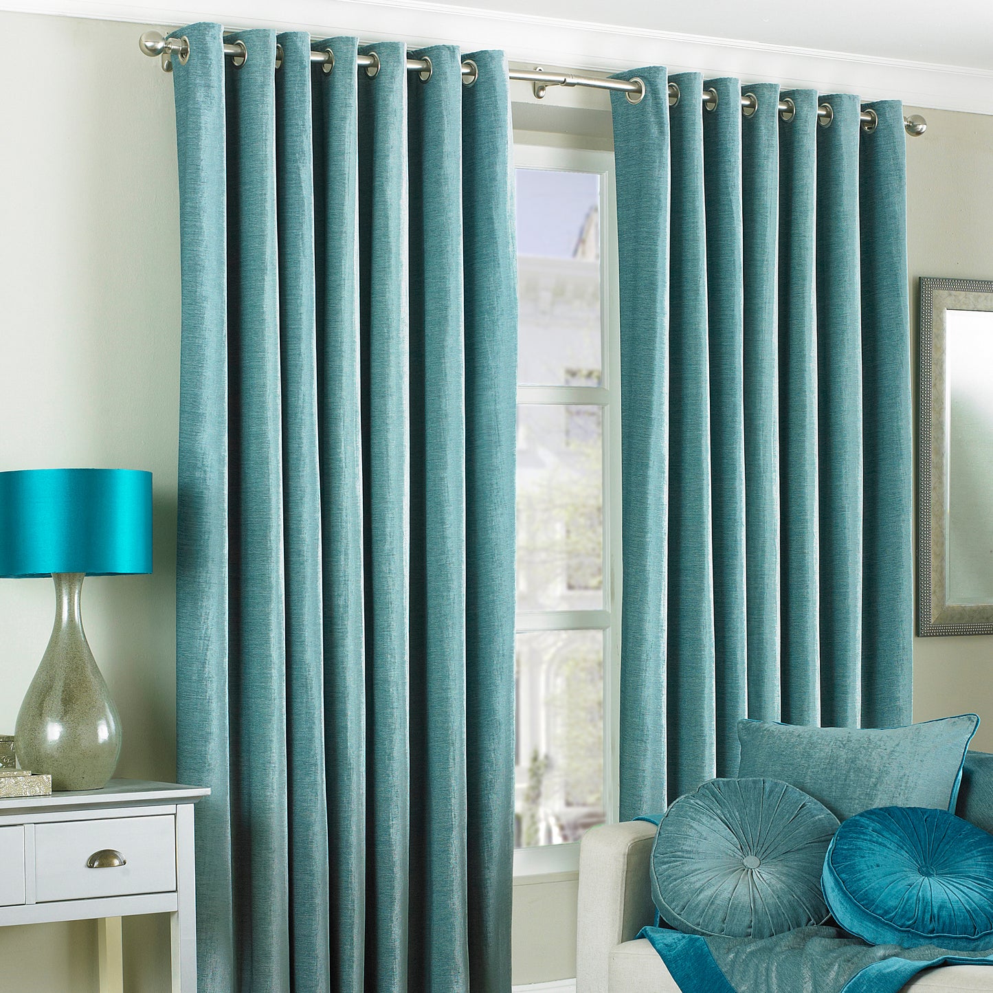 WELLESLEY 229X229 RING TOP CURTAINS DEB