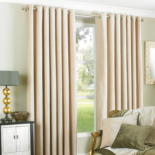WELLESLEY 229X229 RING TOP CURTAINS NATUR