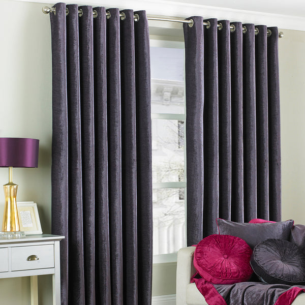 Wellesley 229x229 Eyelet Curtains Plum