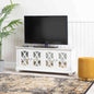 Torino 4 Drawer Entertainment Unit White Mirror Top