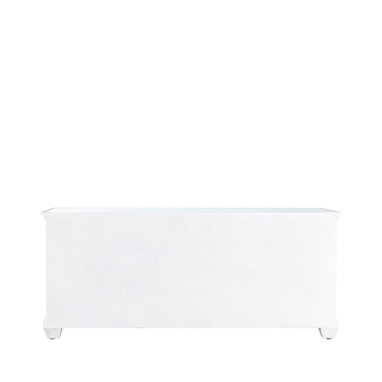 Torino 4 Drawer Entertainment Unit White Mirror Top