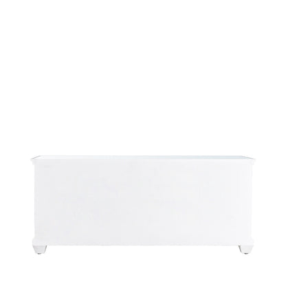 Torino 4 Drawer Entertainment Unit White Mirror Top