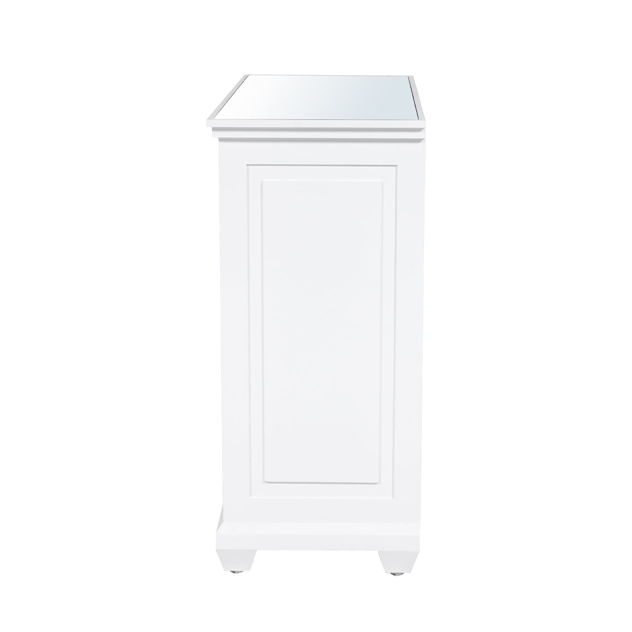 Torino 3 Drawer Chest White Mirror Top