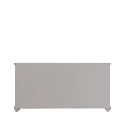 Torino 7 Drawer Chest Grey Mirror Top with Round Satin Handle