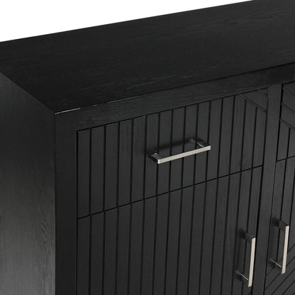 Solano 3 Drawer 3 Door Sideboard Black