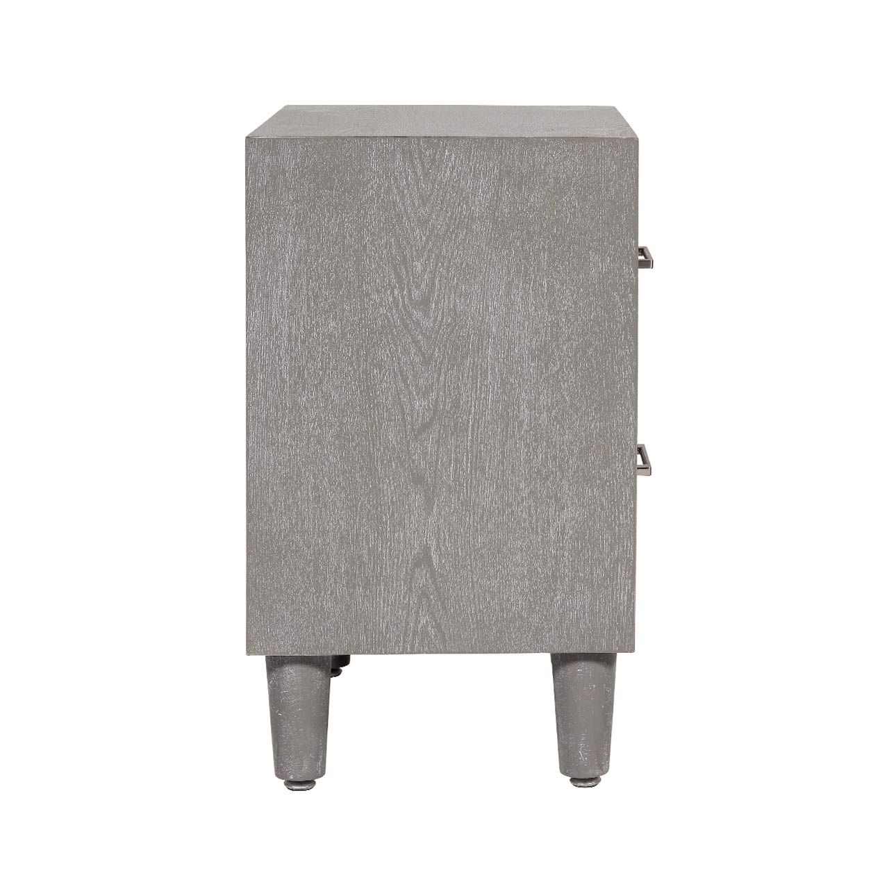 Venus 2 Drawer Bedside Cabinet Grey Elm-KD Legs