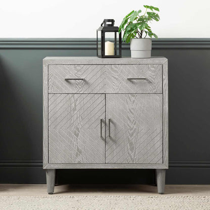 Venus 1 Drawer 2 Door Cabinet Grey Elm - KD Legs