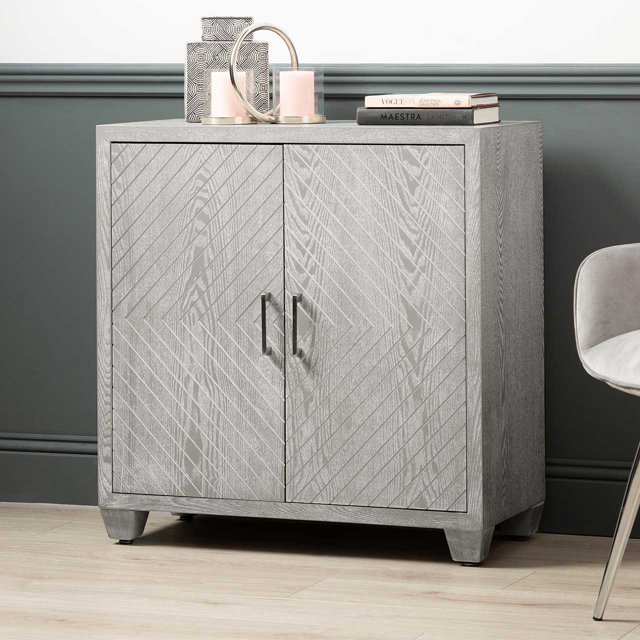 Venus 2 Door Cabinet Grey Elm