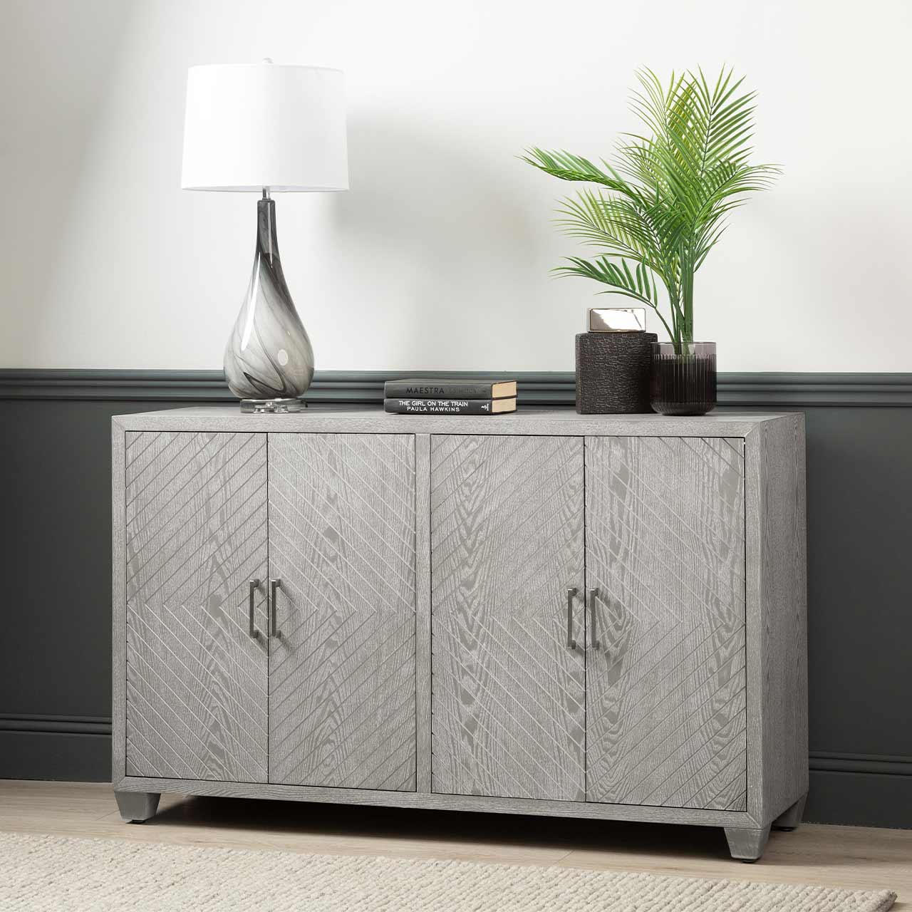 Venus 4 Door Sideboard Grey Elm