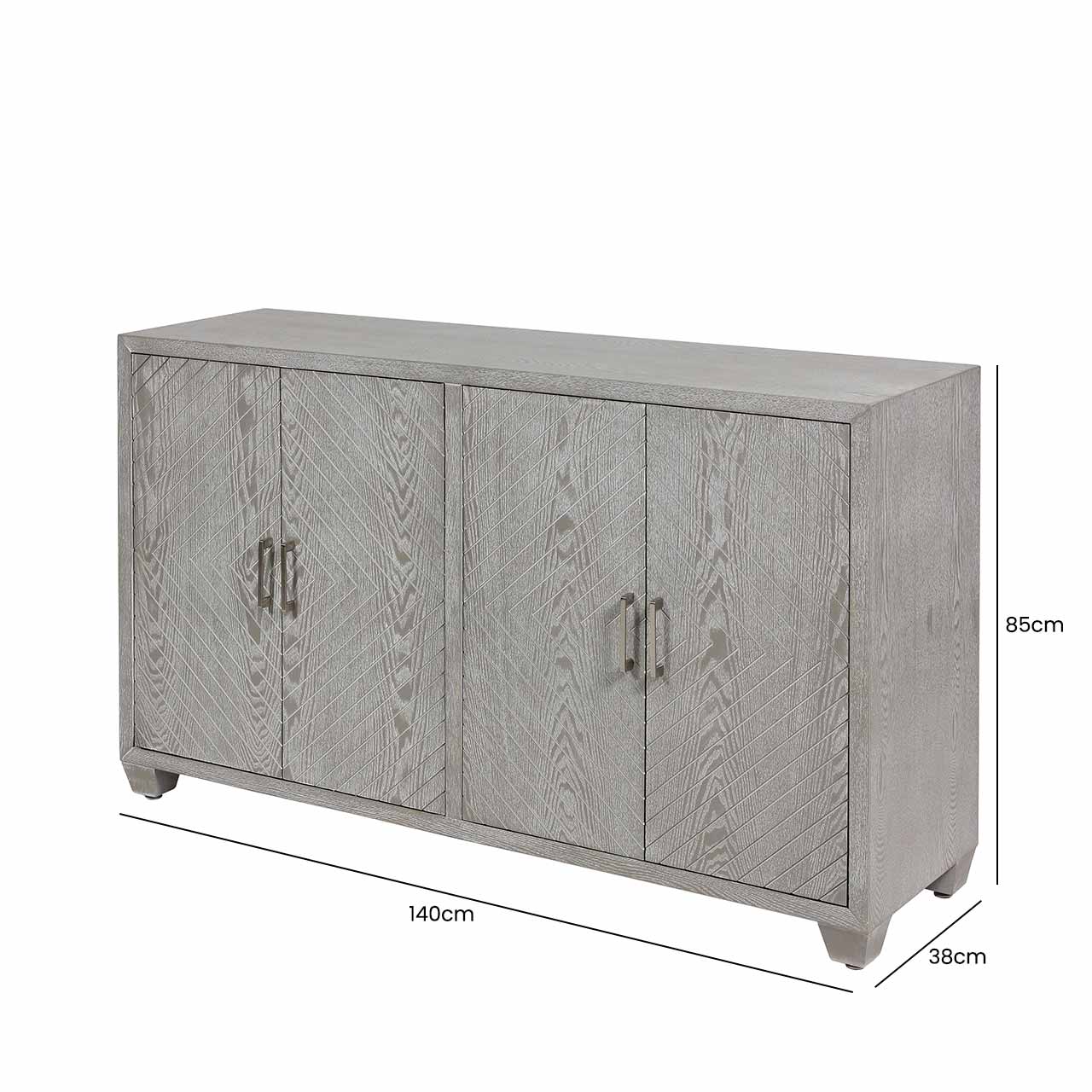 Venus 4 Door Sideboard Grey Elm