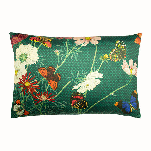 Wild Fauna 40x60 Feather Filled Cushion Emerald