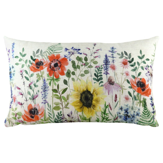 WILD FLOWERS EMMA 30X50 FEATHER FILLED CUSHION