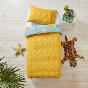 Wild Friends Toddler Duvet Set Teal - Riva