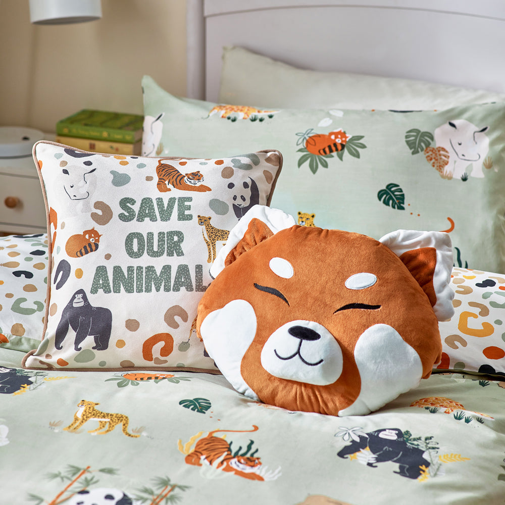 Wildlife Toddler Duvet Set Multi/green - Canwell Interiors Limited - Riva