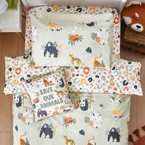 Wildlife Toddler Duvet Set Multicolour/Green - Riva