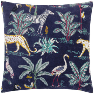 Wilds 55x55 Feather Filled Cushion Navy