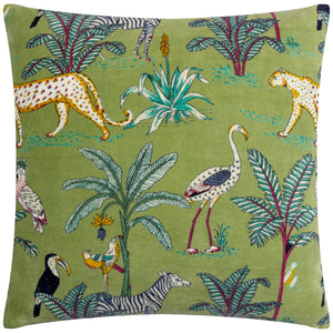 Wilds 55x55 Feather Filled Cushion Palm Leaf