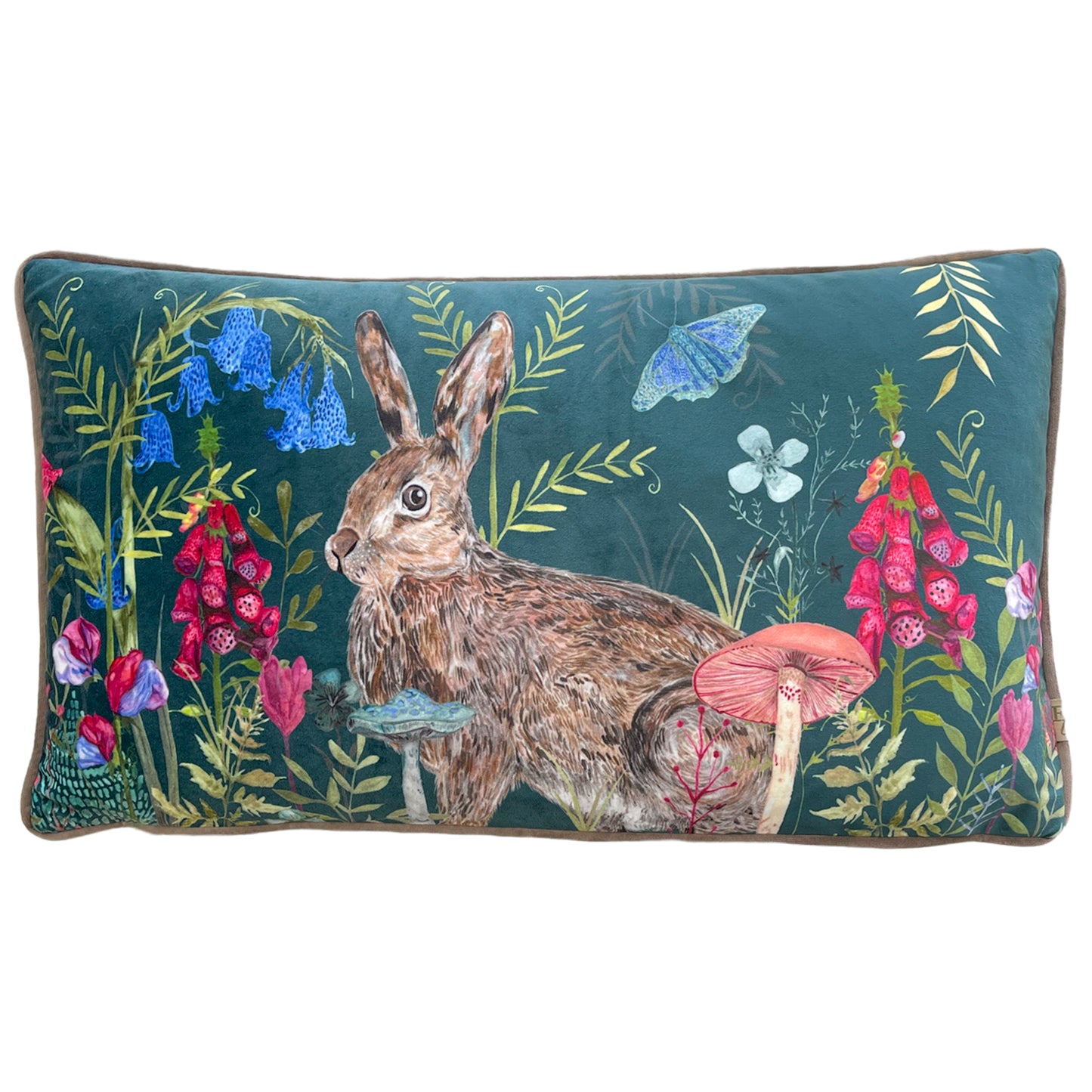 WILLOW RABBIT 30X50 FEATHER FILLED CUSHION MULTI