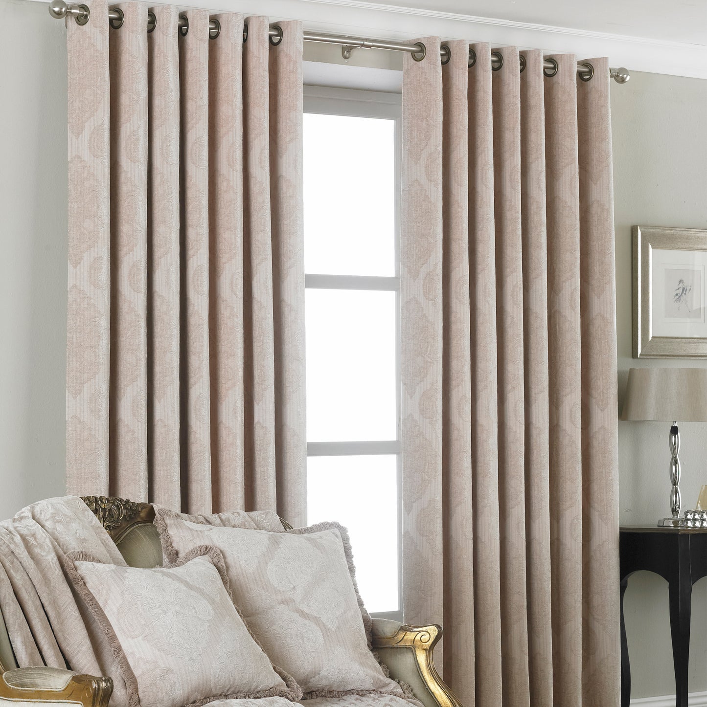 WINCHESTER 168X183 RING TOP CURTAINS NATU