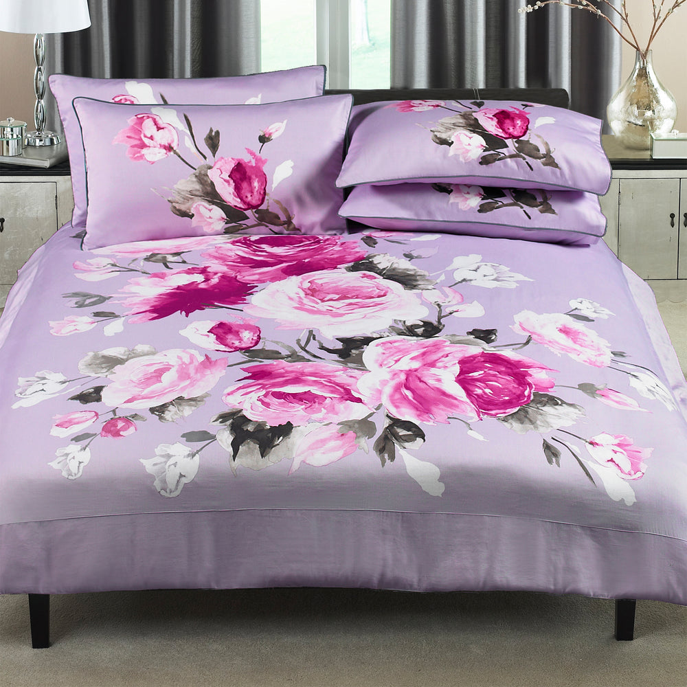 Windsor Super King Size Duvet Set Heather