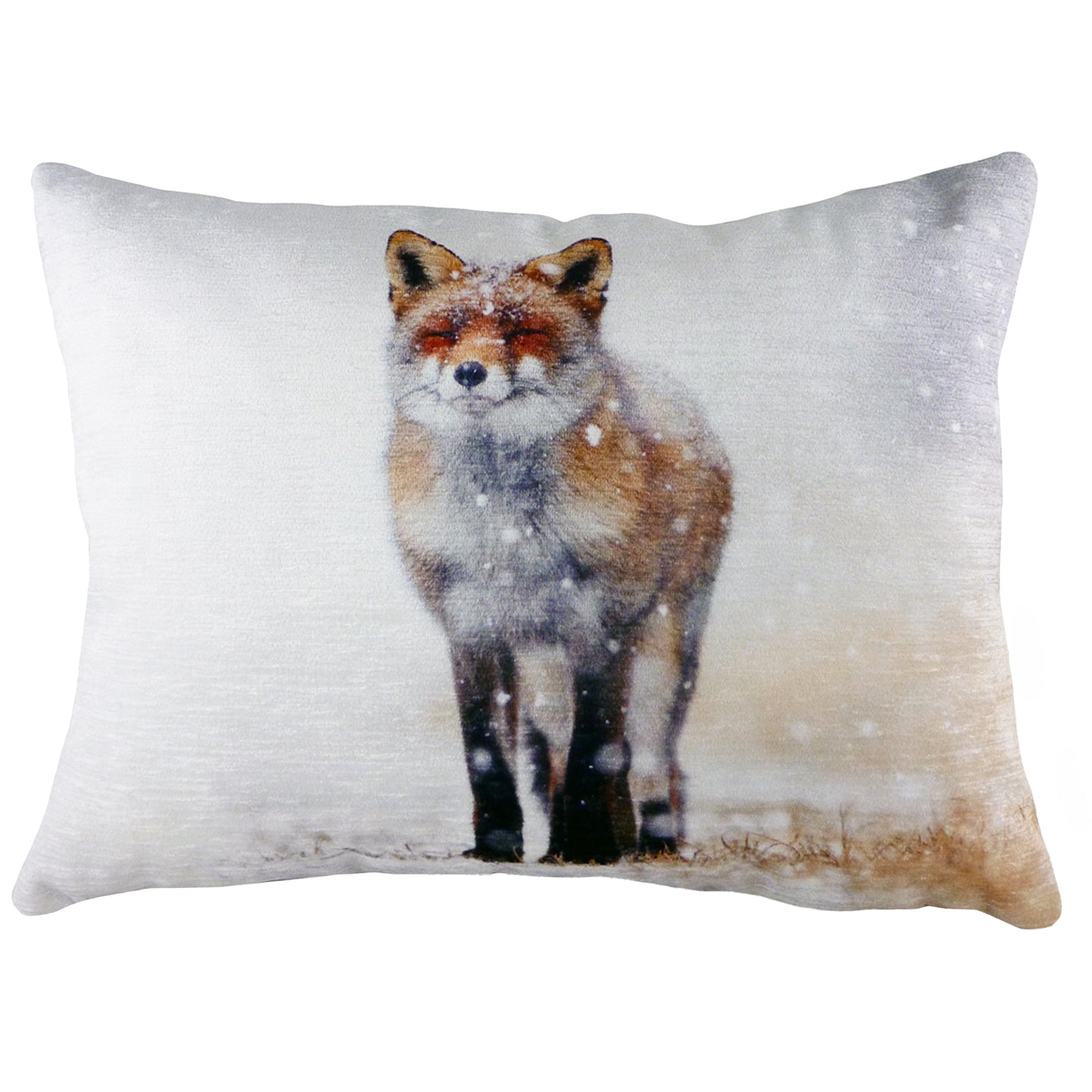 WINTER FOX 43X33 FEATHER FILLED CUSHION MULTI