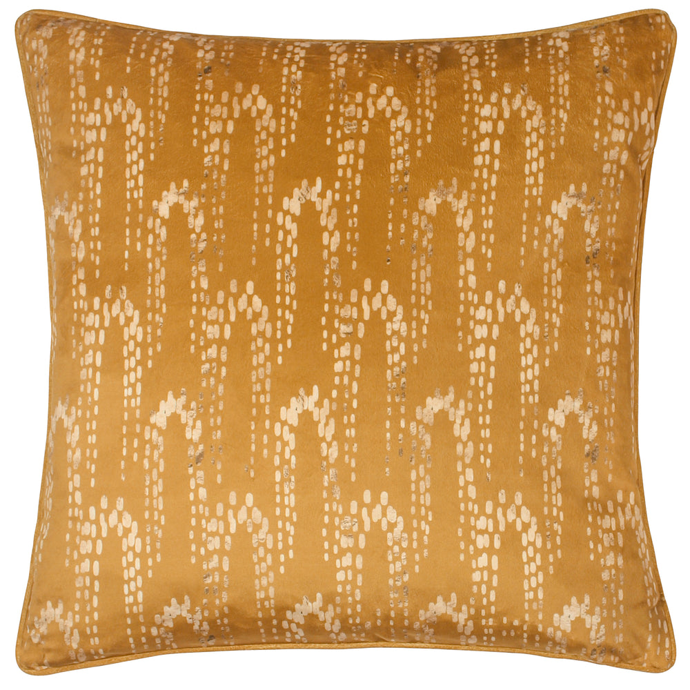 Wisteria 50x50 Feather Filled Cushion Gold