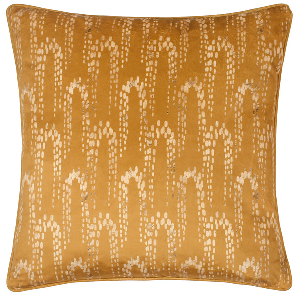 Wisteria 50x50 Feather Filled Cushion Gold