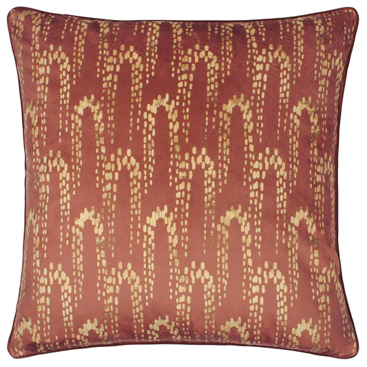 WISTERIA 50X50 FEATHER FILLED CUSHION SIENNA