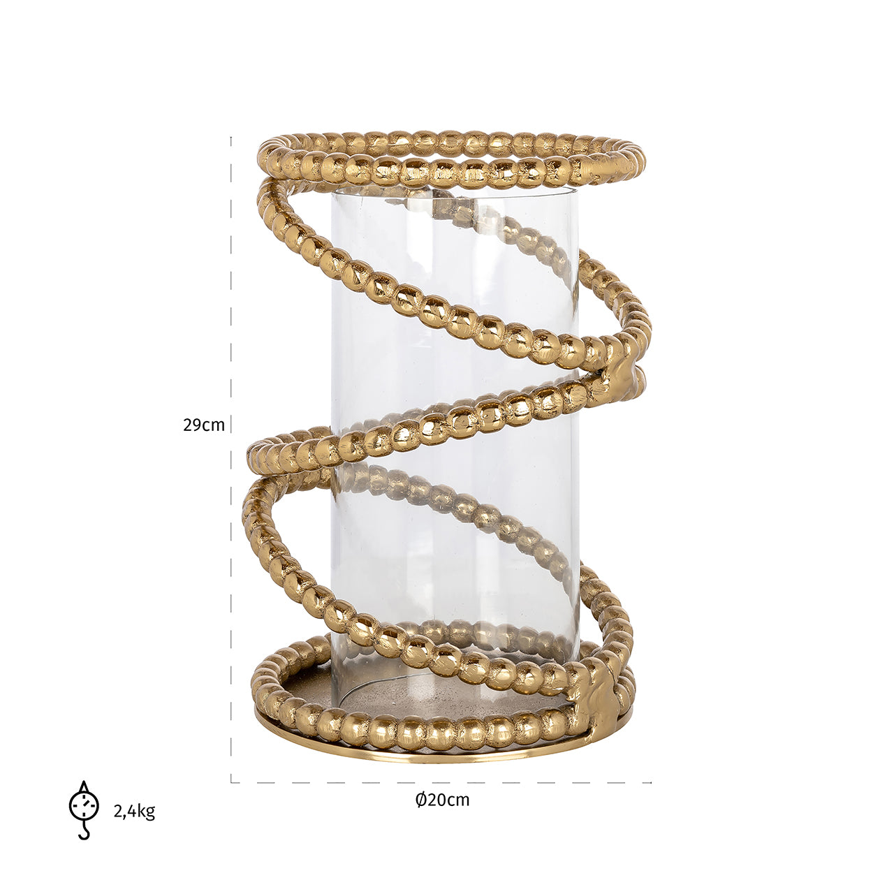 Hurricane Jaden small (Brushed Gold)- Richmond Interiors