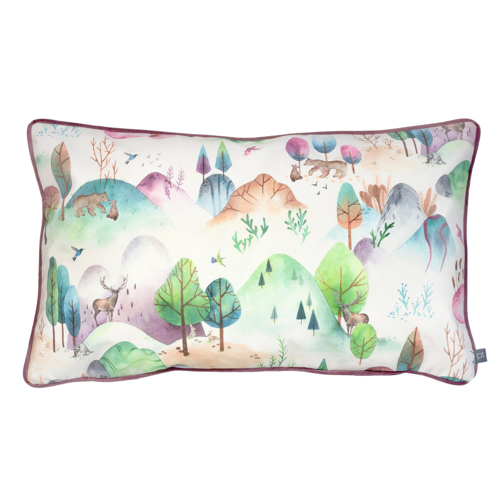 Woodland Walk 60x40 Feather Filled Cushion Candyfloss
