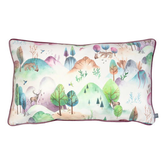 WOODLAND WALK 60X40 FEATHER FILLED CUSHION CANDYFLOSS