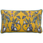 WILD MIRRORED CREATURES 30X50 FEATHER FILLED CUSHION YELLOW