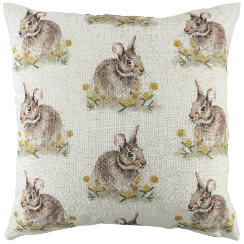 Wland Hare Repeat 43x43 Feather Filled Cushion