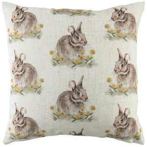 Wland Hare Repeat 43x43 Feather Filled Cushion