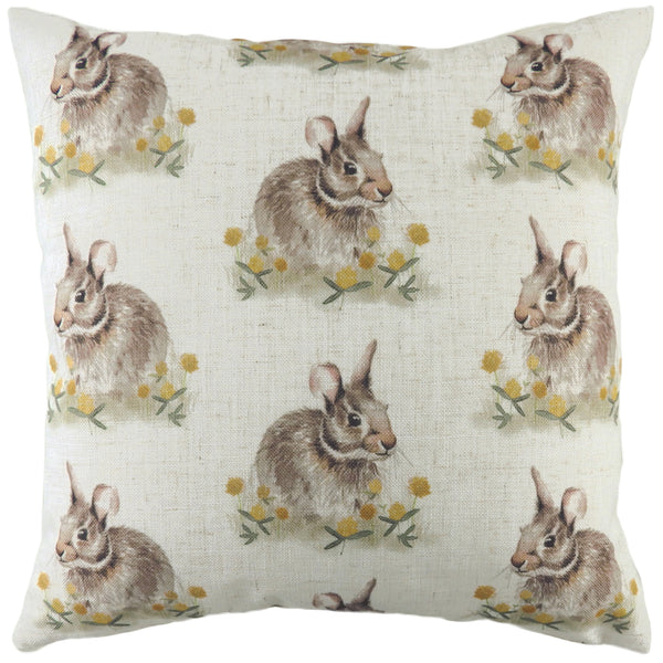 Wland Hare Repeat 43x43 Feather Filled Cushion