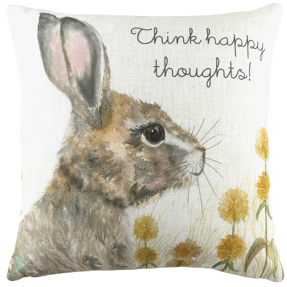 Wland Hare Thoughts 43x43 Feather Filled Cushion - view 2