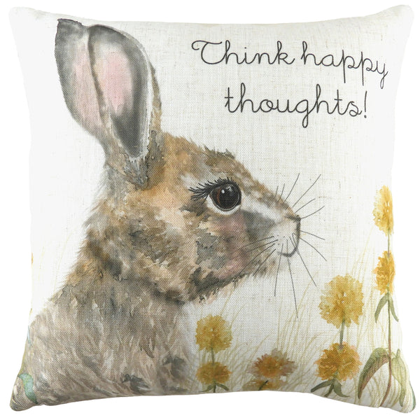 Wland Hare Thoughts 43x43 Feather Filled Cushion - view 2