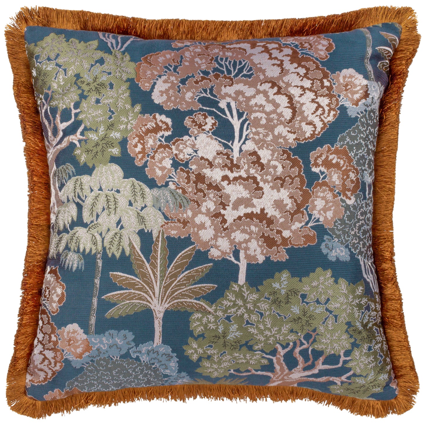 WOODLANDS 55X55 FEATHER FILLED CUSHION NAVY