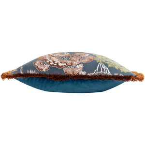 Woodlands 55x55 Feather Filled Cushion Navy - view 4
