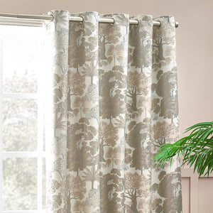 Woodlands 168x183 Eyelet Curtains Natural - view 4