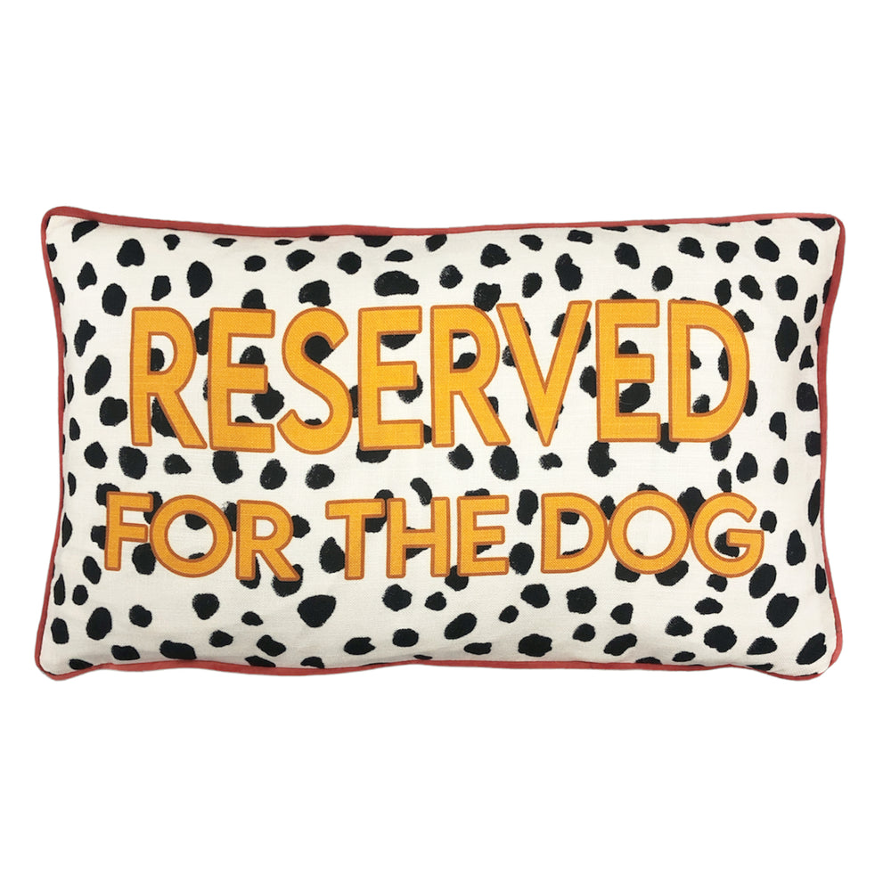 Woofers Reserved 30x50 Feather Filled Cushion Multi