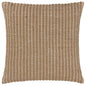 WEAVES STRIPE 45X45 FEATHER FILLED CUSHION NATURAL