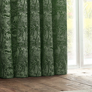 Winter Woods 228x137 Eyelet Curtains Emerald - view 5