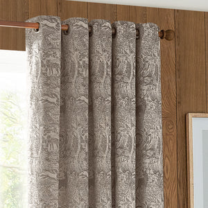 Winter Woods 228x182 Eyelet Curtains Taupe - view 4