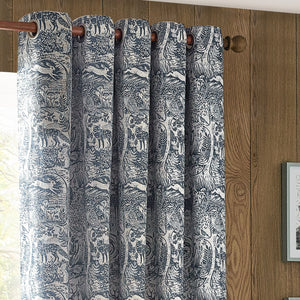Winter Woods 117x137 Eyelet Curtains Midnight - view 4