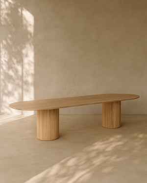 Lantine 320 Dining Table - Pill Shaped - Ash Oak - Tommy Franks