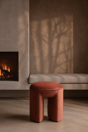 Roxton Stool - Coral - Tommy Franks