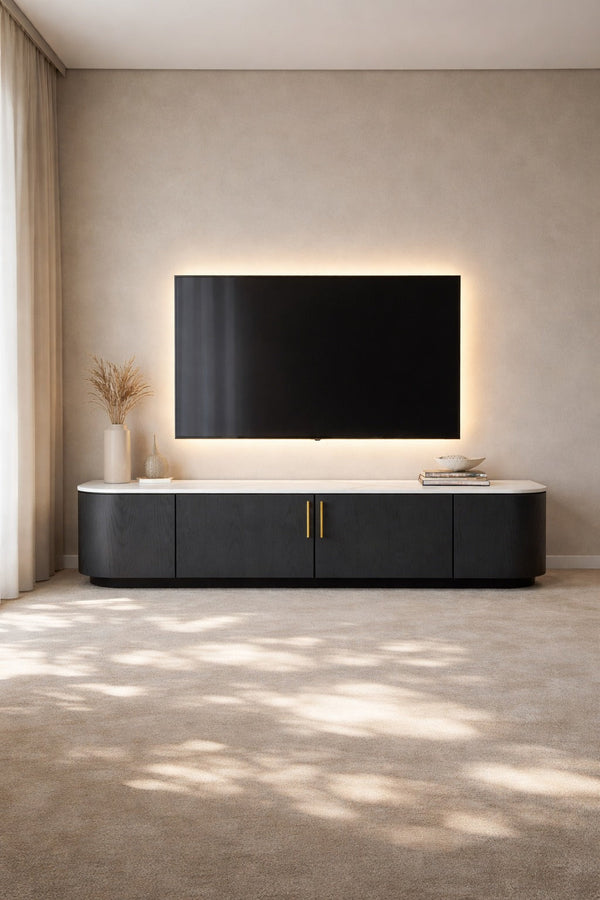 Oakura TV Unit - Black - Tommy Franks