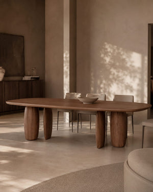 Underline 280 Dining Table - Light Walnut - Tommy Franks